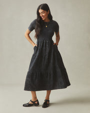 women's premium slub tiered dress